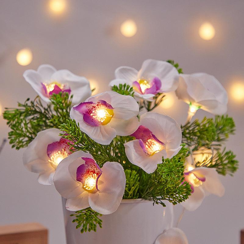 Led Simulation Phalaenopsis Lamp Outdoor Waterproof Courtyard Home Decor - Nioor