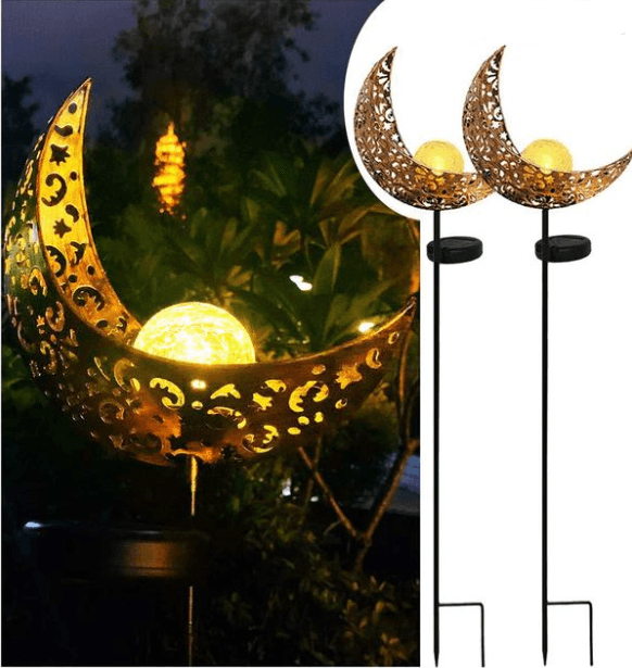 LED Solar Flame Light Metal LED Garden Light Flame Effect Lamp Waterproof Outdoor Lights Landscape Lights Solar Decorative Light - Nioor