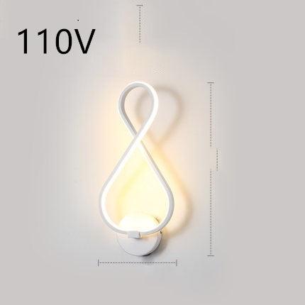 led wall lamp nordic minimalist bedroom bedside lamp - Nioor