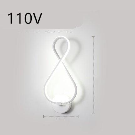 led wall lamp nordic minimalist bedroom bedside lamp - Nioor