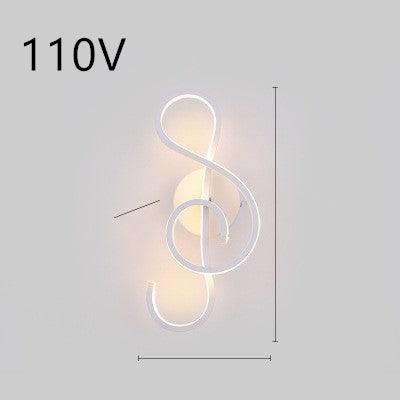 led wall lamp nordic minimalist bedroom bedside lamp - Nioor