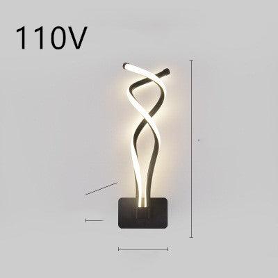 led wall lamp nordic minimalist bedroom bedside lamp - Nioor