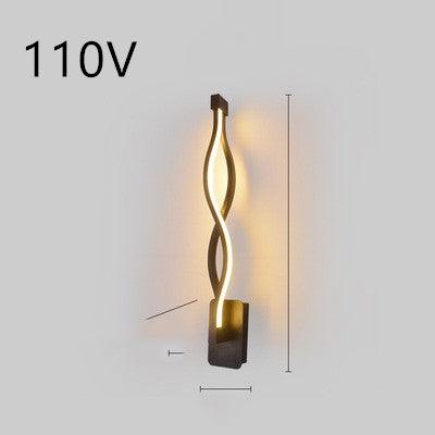 led wall lamp nordic minimalist bedroom bedside lamp - Nioor