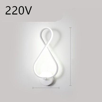 led wall lamp nordic minimalist bedroom bedside lamp - Nioor