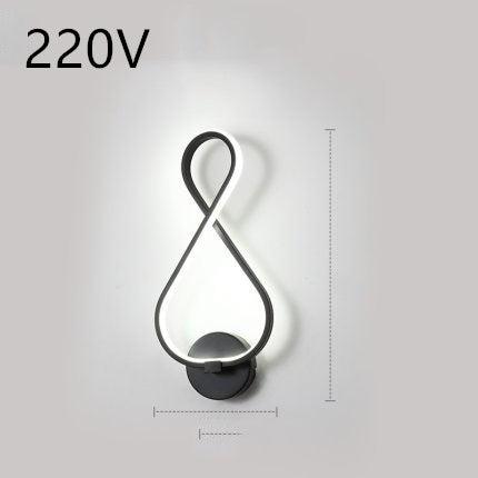 led wall lamp nordic minimalist bedroom bedside lamp - Nioor