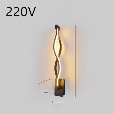 led wall lamp nordic minimalist bedroom bedside lamp - Nioor