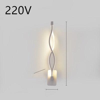 led wall lamp nordic minimalist bedroom bedside lamp - Nioor