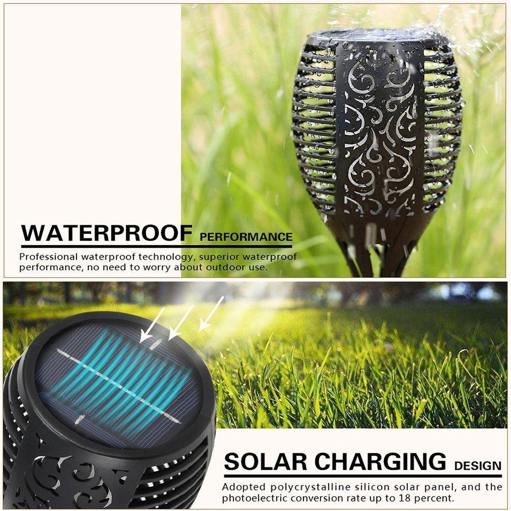 LED Waterproof Solar Torch Light Lamp Outdoor Landscape Decoration Garden Lawn Light - Nioor