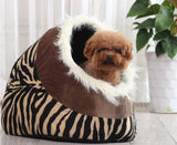 Leopard kennel cat litter cat house dog house dog bed cat bed pet bed supplies - Nioor