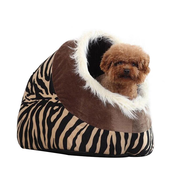 Leopard kennel cat litter cat house dog house dog bed cat bed pet bed supplies - Nioor