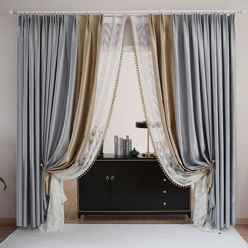 Light Luxury High-end Modern Minimalist Blackout Living Room Bedroom Environmental Protection Curtain - Nioor