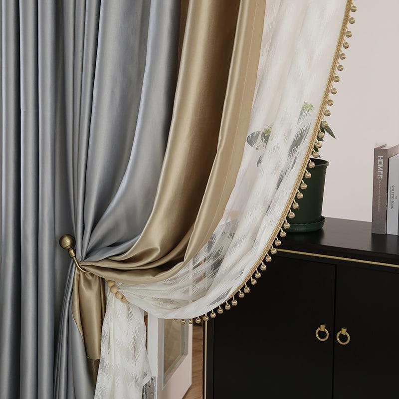 Light Luxury High-end Modern Minimalist Blackout Living Room Bedroom Environmental Protection Curtain - Nioor