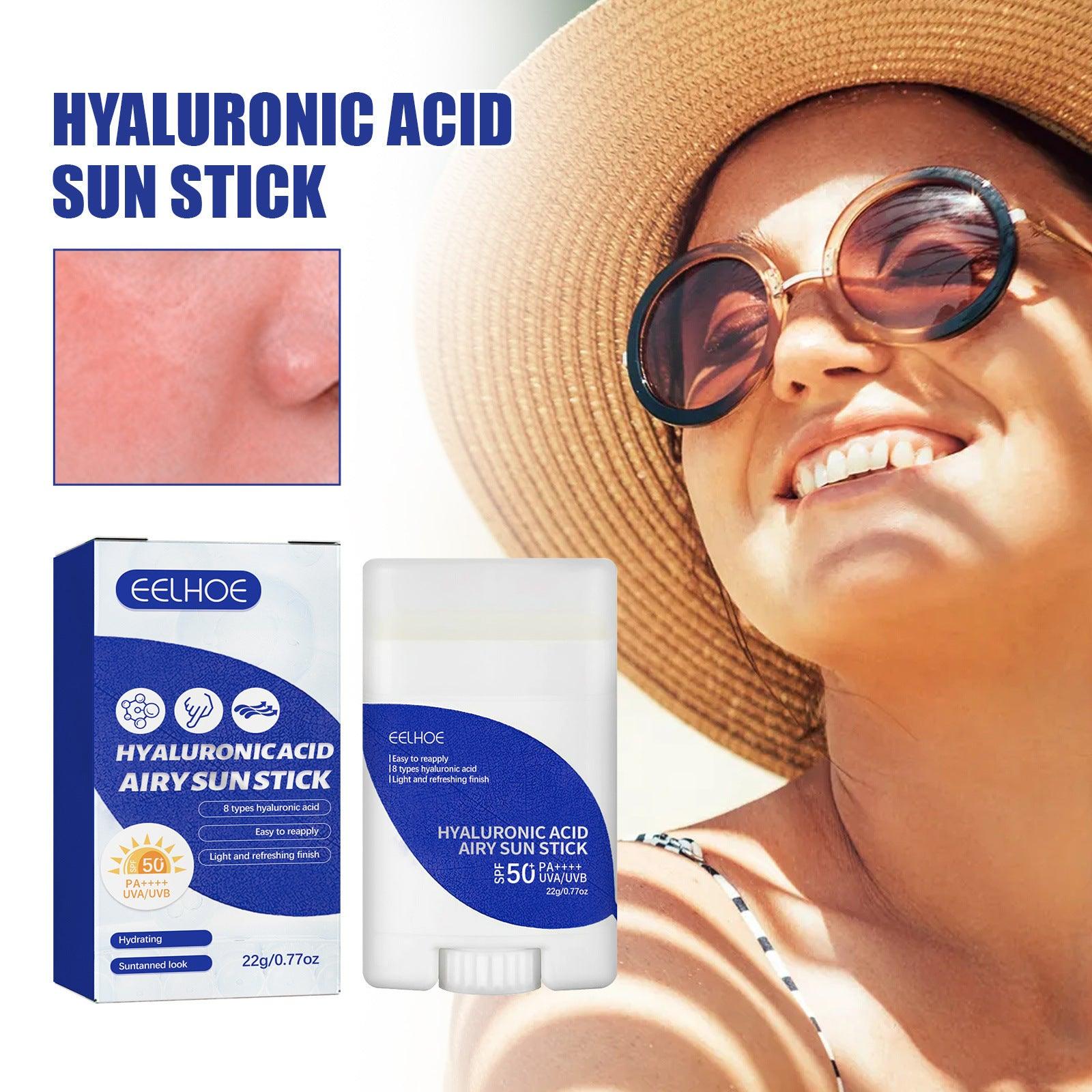 Lightweight Freshing And Moistrurizing Waterproof SPF50 Hyaluronic Acid Sun Block Stick - Nioor