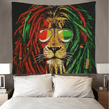 Lion tapestry art wall hippie art lion king tapestry - Nioor