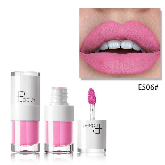 Lipstick 16 color white bottle matte lip gloss lasting moisturizing - Nioor