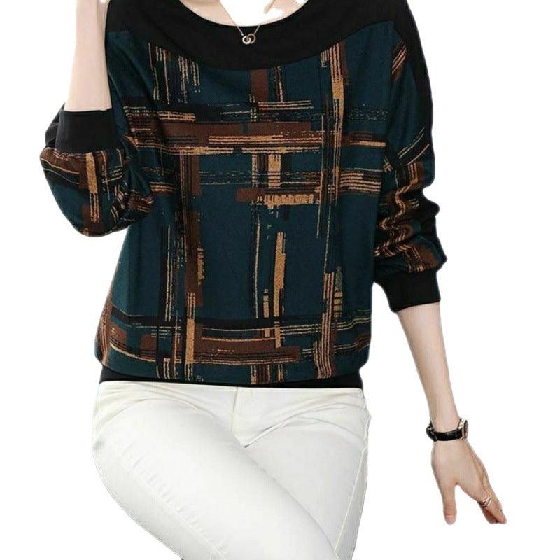 Loose Belly Covering Long-sleeved Top Thin Women's Sweater - Nioor