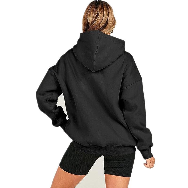 Loose Hooded Sweater Women's Sports And Leisure - Nioor