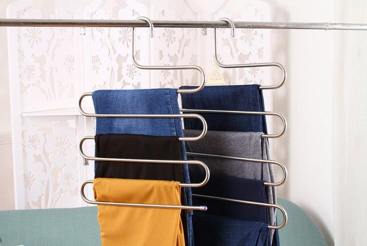 Magic non-slip s-type home pants rack - Nioor