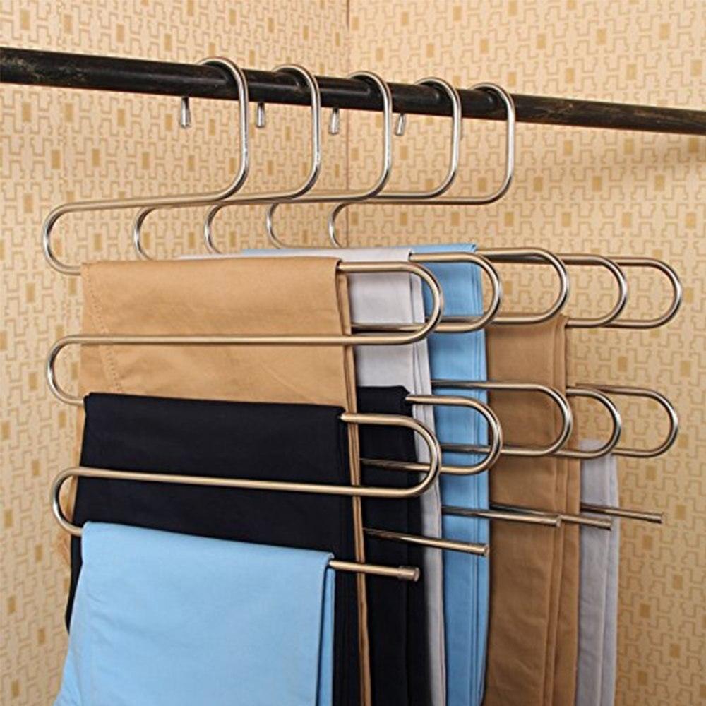 Magic non-slip s-type home pants rack - Nioor