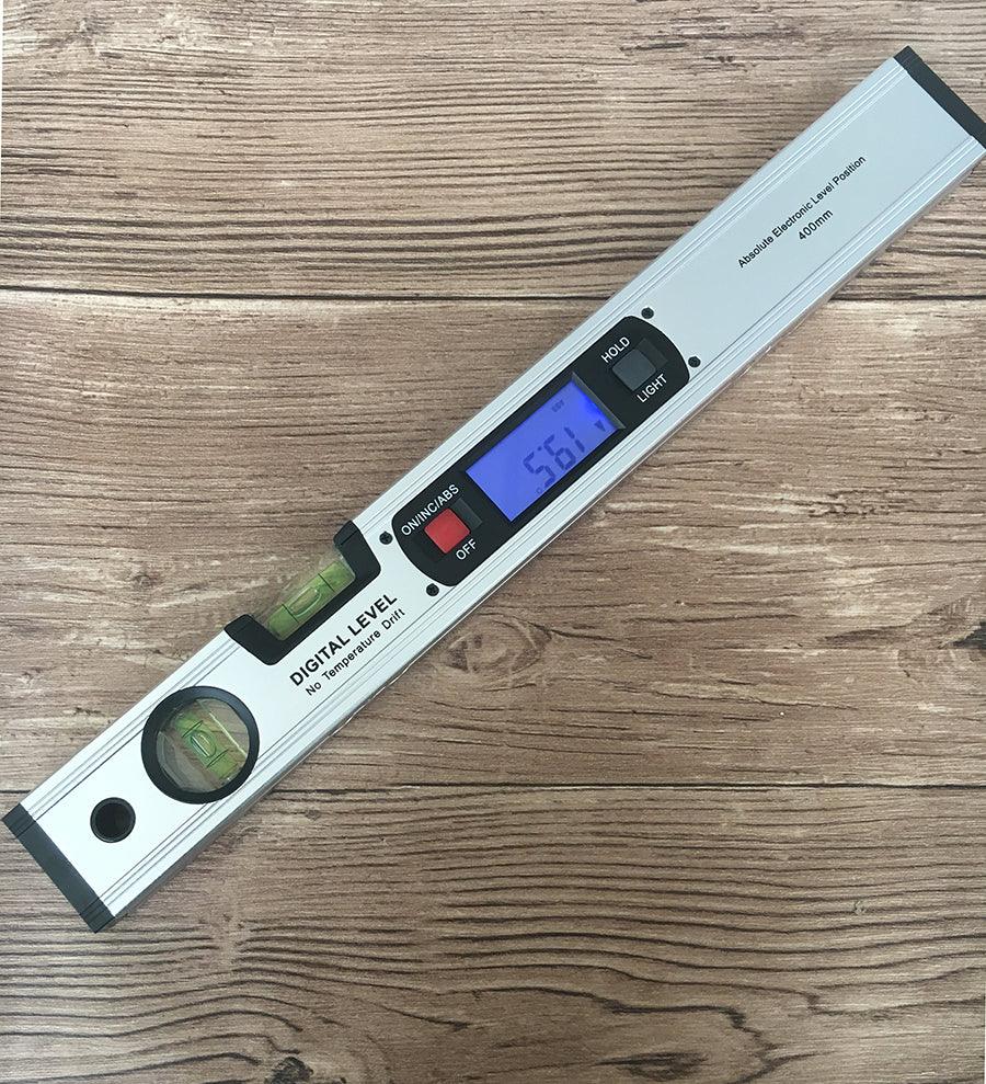 Magnetic angle meter, angle ruler, digital display level ruler, electronic level ruler, digital slope meter, 400MM angle ruler water. - Nioor