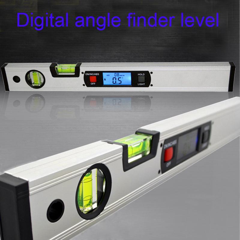 Magnetic angle meter, angle ruler, digital display level ruler, electronic level ruler, digital slope meter, 400MM angle ruler water. - Nioor