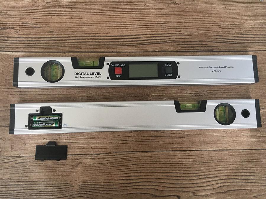 Magnetic angle meter, angle ruler, digital display level ruler, electronic level ruler, digital slope meter, 400MM angle ruler water. - Nioor