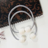 Magnetic Curtain Tiebacks Pearl Beads - Nioor