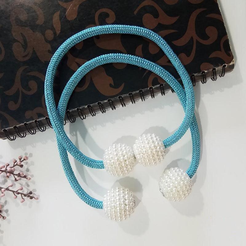 Magnetic Curtain Tiebacks Pearl Beads - Nioor