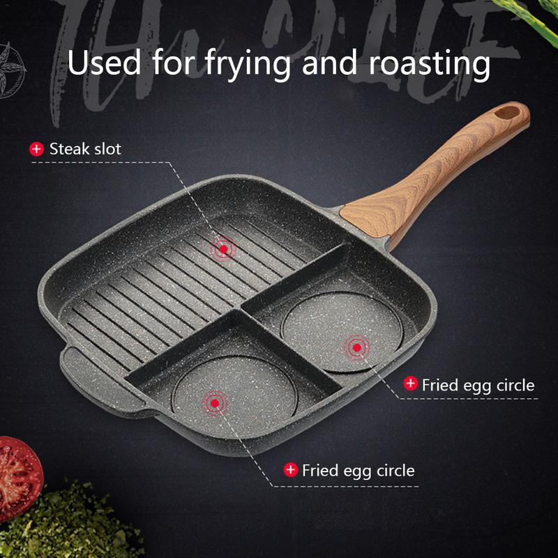 Maifanshi fried steak pot multi-function household omelette pan pan induction cooker non-stick pan - Nioor