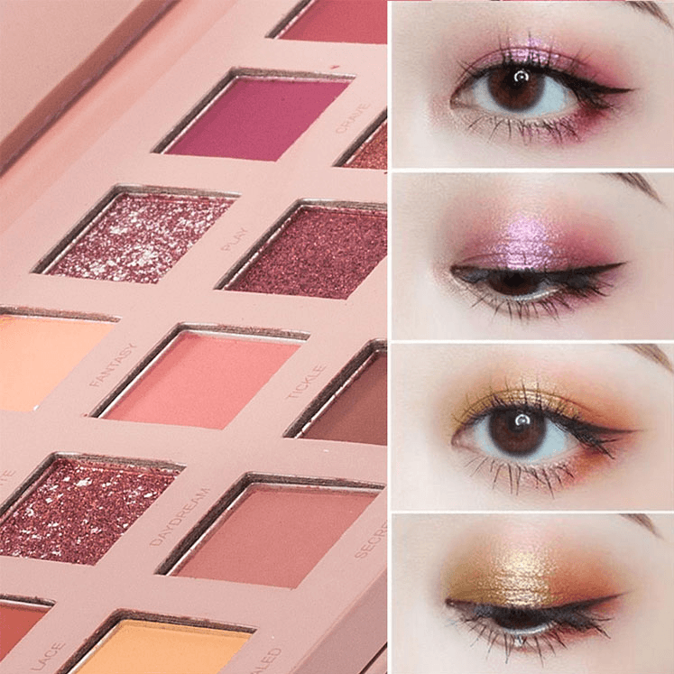 Make-up Tray Desert rose Eye Shadow 18 Colors - Nioor