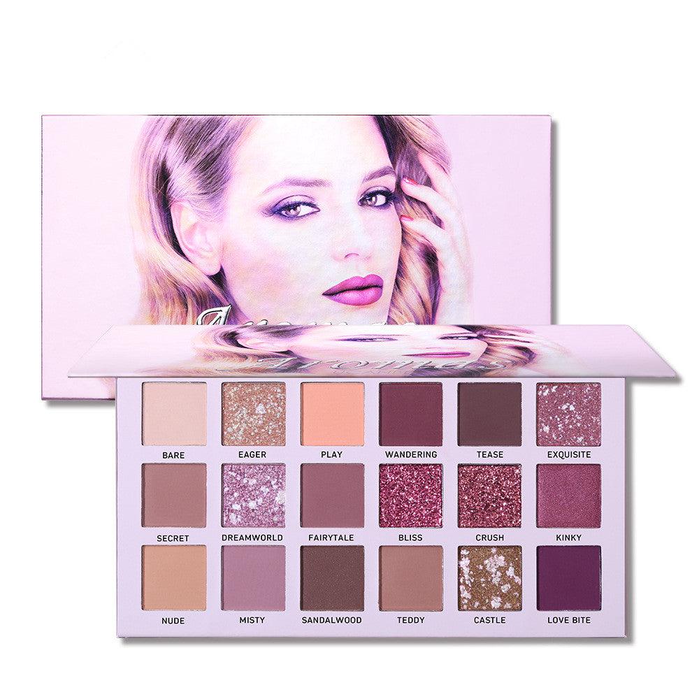 Make-up Tray Desert rose Eye Shadow 18 Colors - Nioor