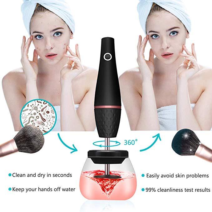 Makeup brush cleaner electric - Nioor