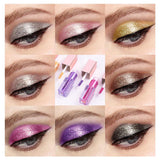 Makeup Multicolor Pearl Glitter Liquid Eyes Easy Color 8 Eyeshadow Set - Nioor