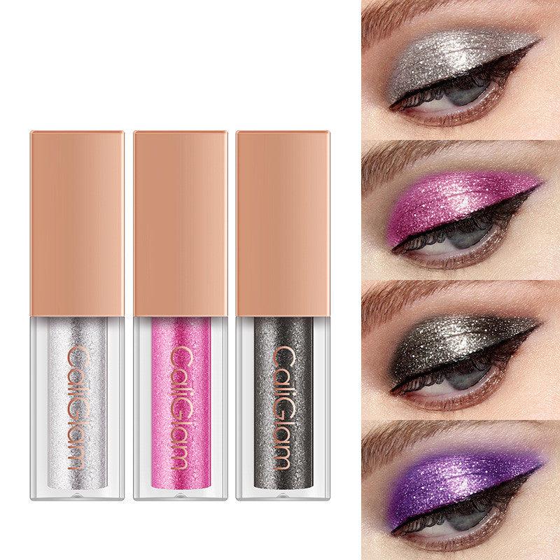 Makeup Multicolor Pearl Glitter Liquid Eyes Easy Color 8 Eyeshadow Set - Nioor