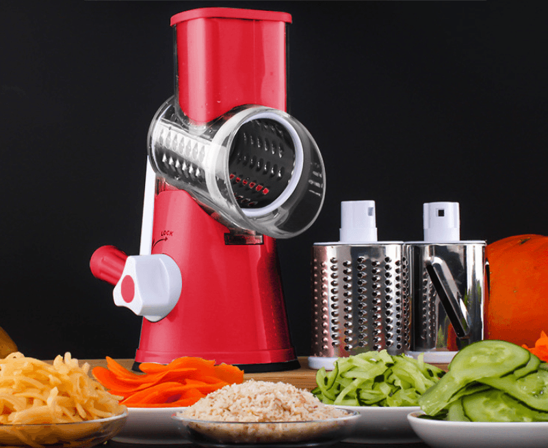 Manual Kitchen Accessories Multifunctional Round Mandoline Potato Slicer Vegetable Cutter Slicer Cheese Kitchen Gadgets - Nioor