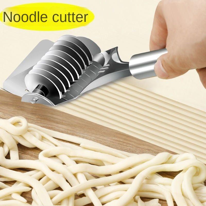 Manual Noodle Cutter Stainless Steel Roller Noodle Maker Fast Food Noodles Dough Rolling Machine Pasta Tools Gadgets For Kitchen - Nioor