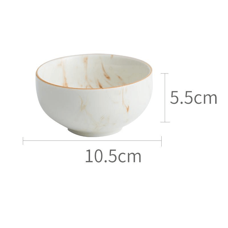 Marbled Ceramic Bowls And Dishes - Nioor