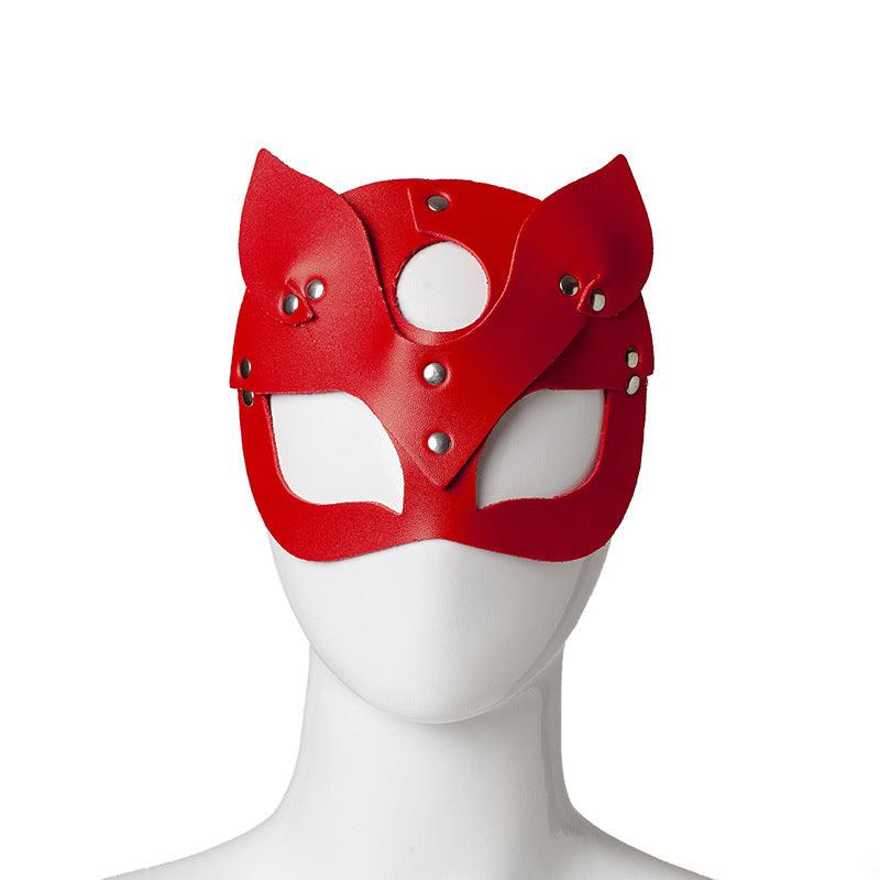 Masked Leather Rivet Mask - Nioor