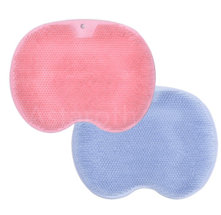 Massage Bath Brush Bathroom Non-slip Bath Mat Back Massage Brush Silicone Suction Cup Foot Rub Pad Body Cleaning Bathing Tool - Nioor