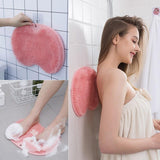 Massage Bath Brush Bathroom Non-slip Bath Mat Back Massage Brush Silicone Suction Cup Foot Rub Pad Body Cleaning Bathing Tool - Nioor