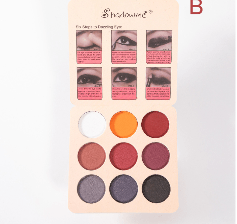 Matte Makeup Eyeshadow Pallete - B - Nioor