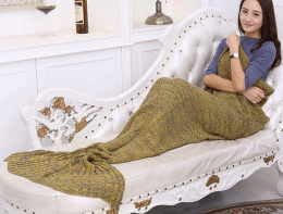 Mermaid Tail Knitting Sleeping Blanket - Nioor