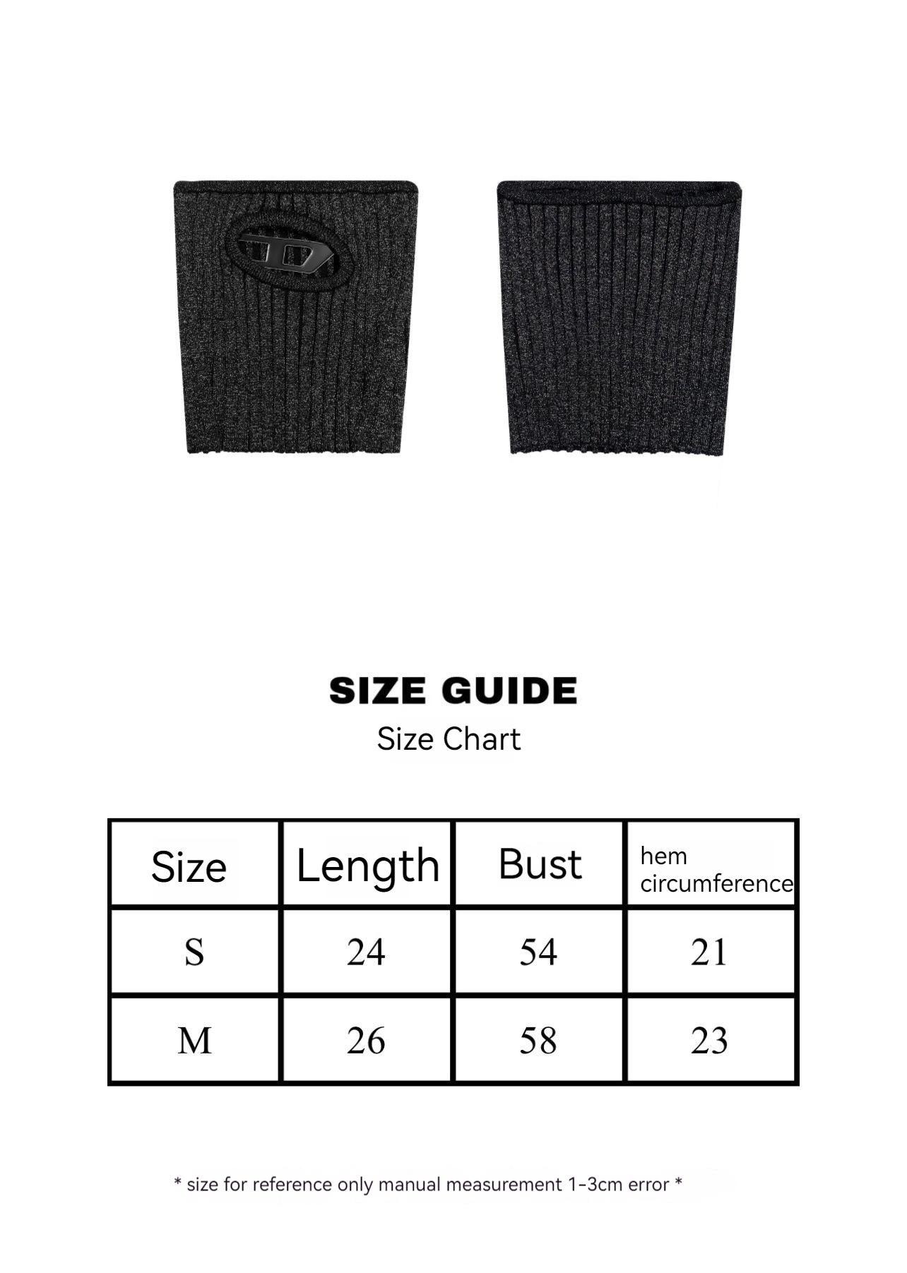 Metal Hollow Iron Knitted Black Tube Top Vest Slim Outer Wear Design Sense Female Summer - Nioor