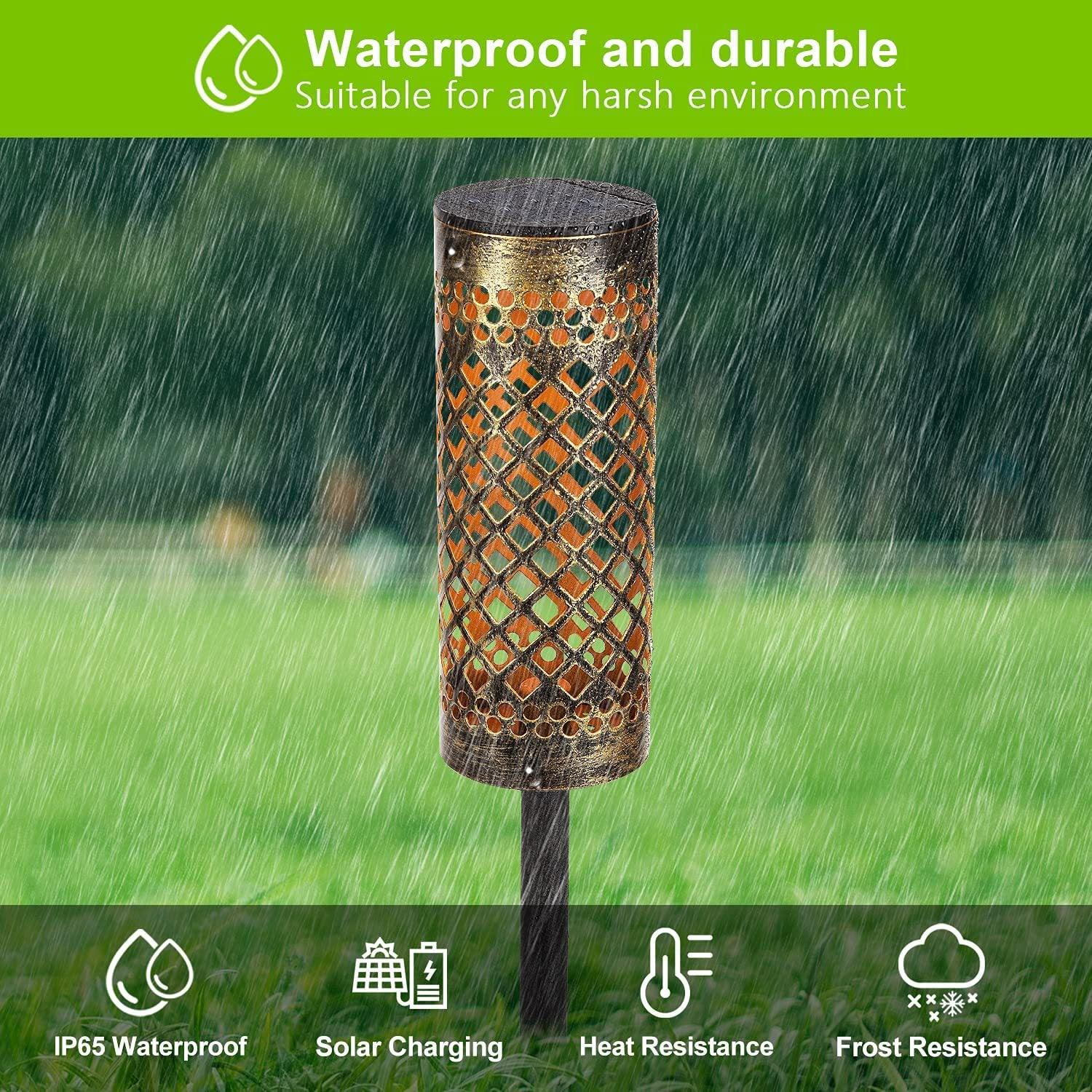 Metal Solar-powered Lawn Lamps Courtyard Decorative Waterproof - Nioor