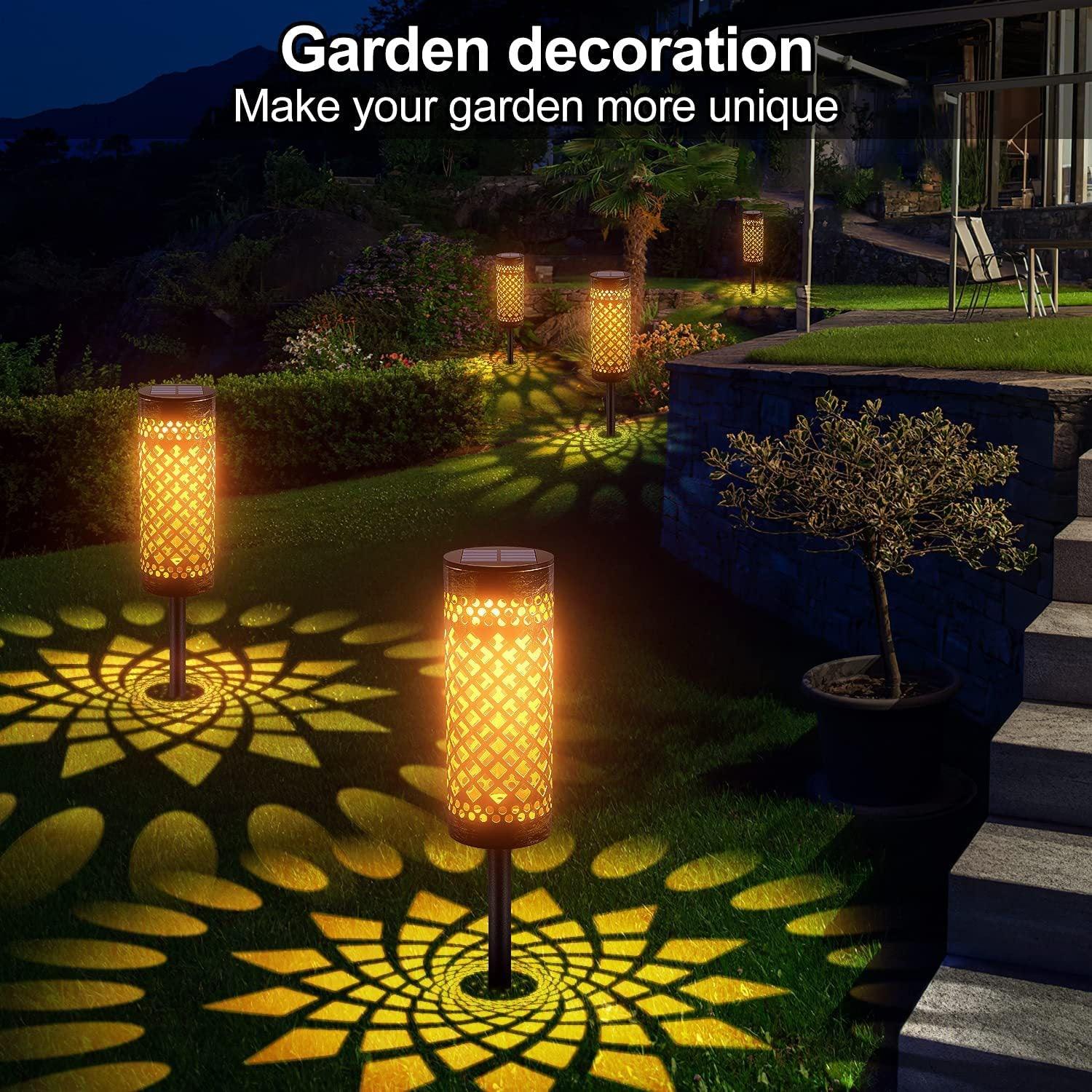 Metal Solar-powered Lawn Lamps Courtyard Decorative Waterproof - Nioor