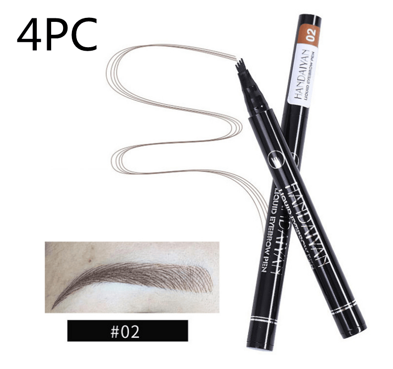 Microblading Eyebrow Pencil Waterproof Fork Tip Tattoo Pen Tinted Fine Sketch Eye Brow Pencils Long Lasting Eyebrows - Nioor