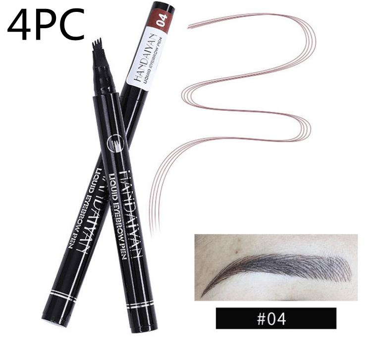 Microblading Eyebrow Pencil Waterproof Fork Tip Tattoo Pen Tinted Fine Sketch Eye Brow Pencils Long Lasting Eyebrows - Nioor