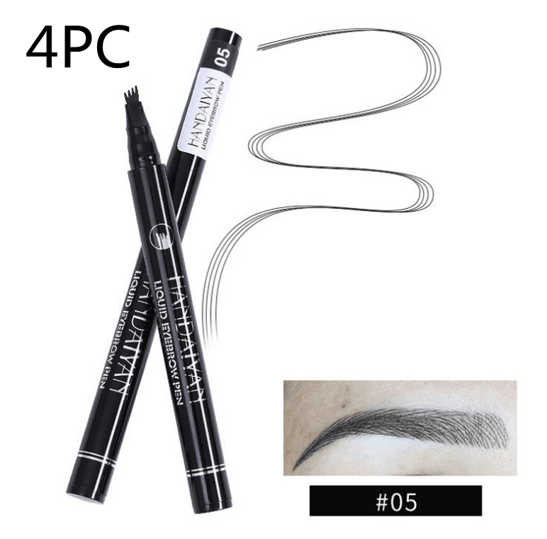 Microblading Eyebrow Pencil Waterproof Fork Tip Tattoo Pen Tinted Fine Sketch Eye Brow Pencils Long Lasting Eyebrows - Nioor