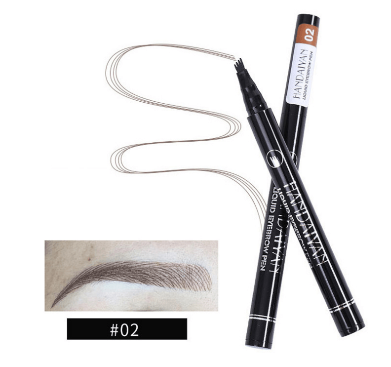 Microblading Eyebrow Pencil Waterproof Fork Tip Tattoo Pen Tinted Fine Sketch Eye Brow Pencils Long Lasting Eyebrows - Nioor