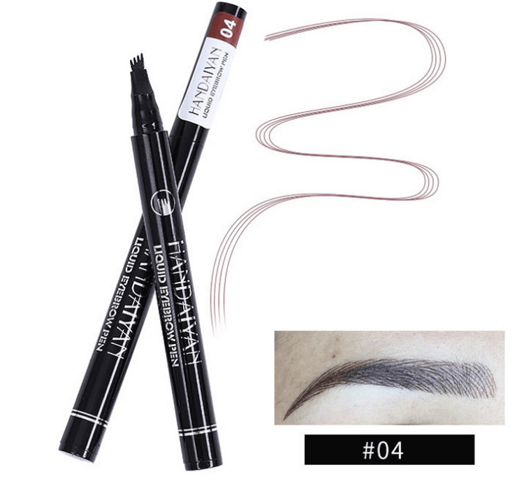 Microblading Eyebrow Pencil Waterproof Fork Tip Tattoo Pen Tinted Fine Sketch Eye Brow Pencils Long Lasting Eyebrows - Nioor